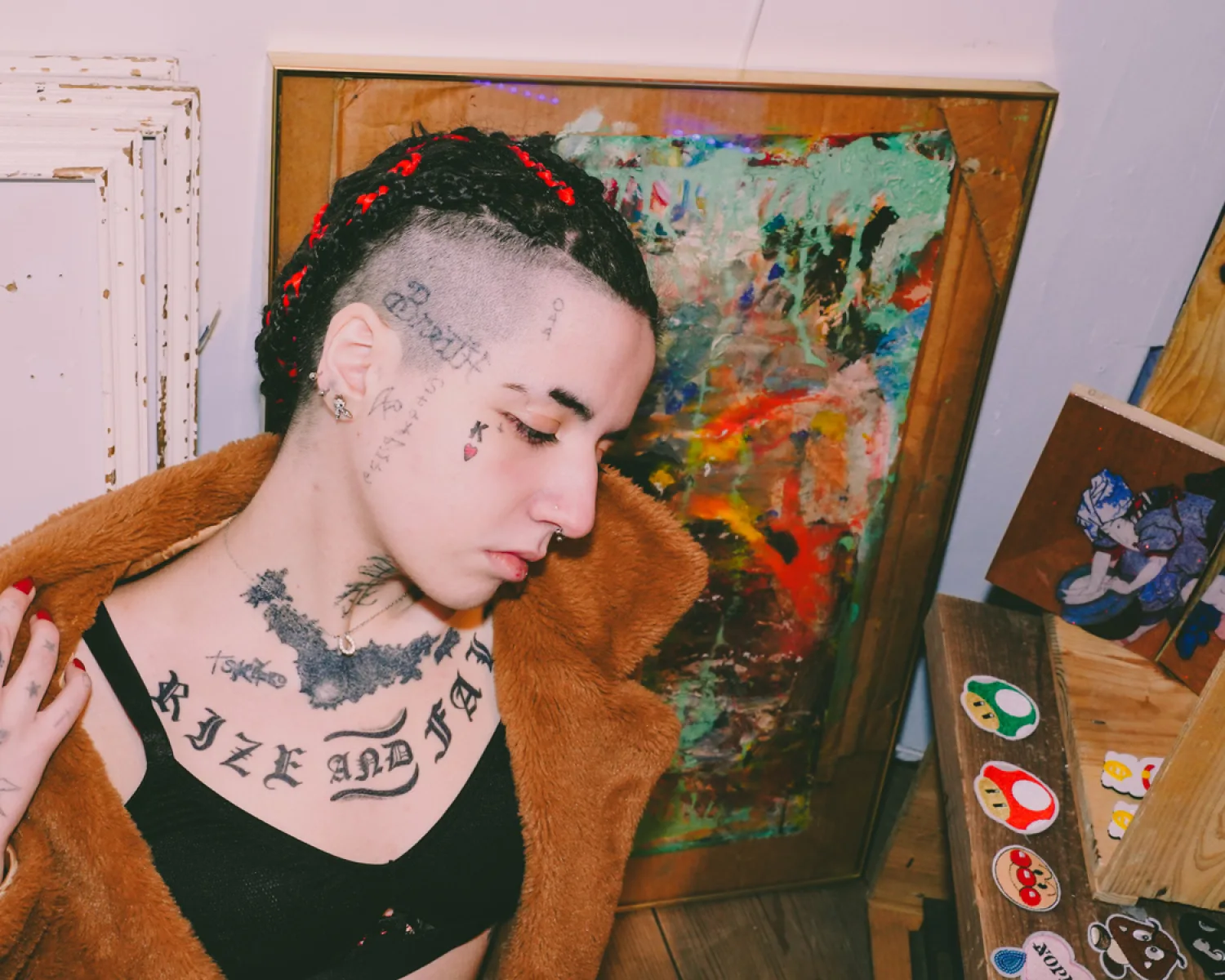 タトゥーの入った女性のポートレート1